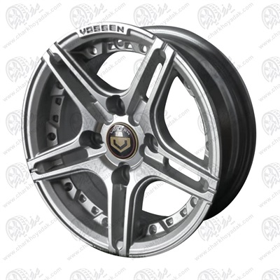 رینگ اسپرت سایز 13 ووسن کد 053 نقره ای اروند ( انواع پراید )